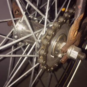Fiets ketting remnaaf