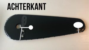 Lakdoek kettingkast knippen achterkant