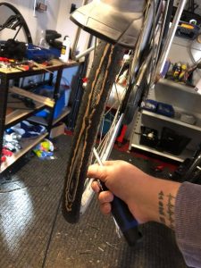 Slijt indicator fiets band